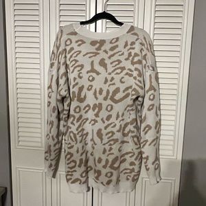 Leopard tunic sweater XL